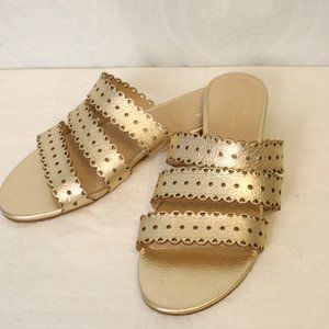 Kate Spade Slip-On Gold Sandals